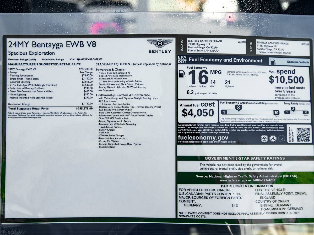 2024 Bentley Bentayga EWB Base