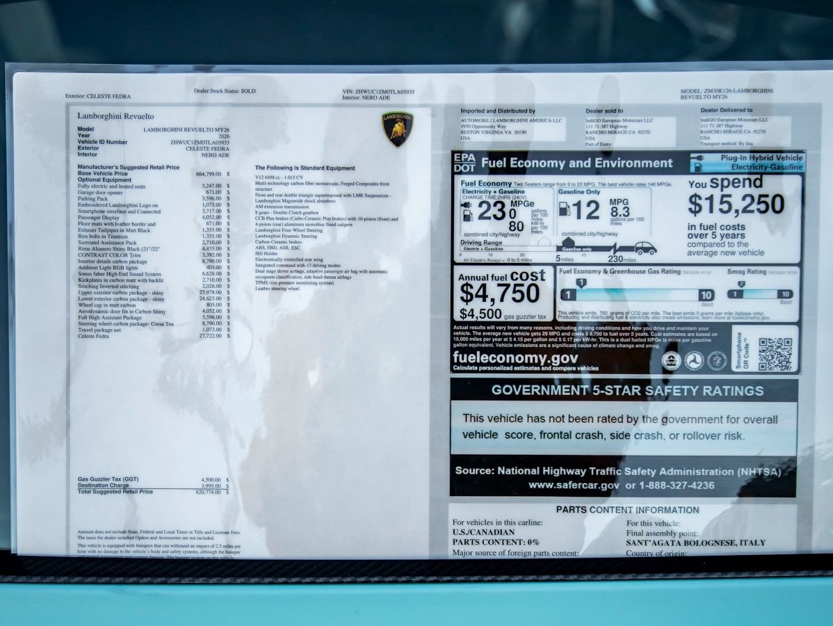 2026 Lamborghini Revuelto Base