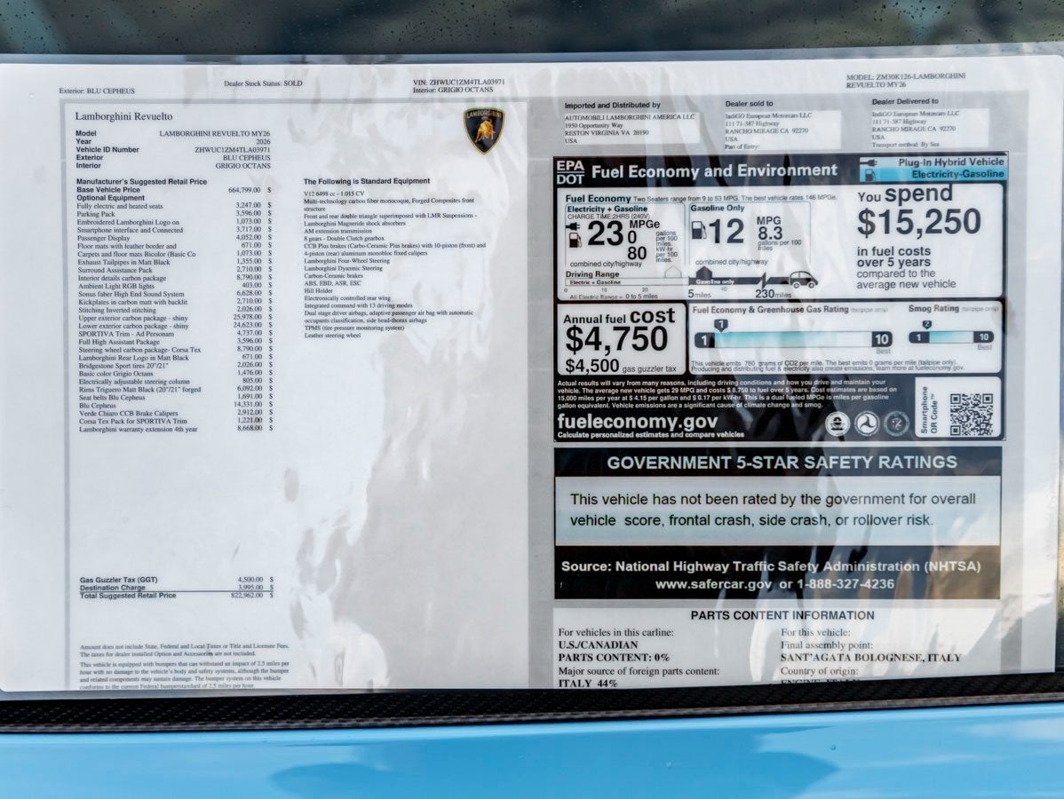 2026 Lamborghini Revuelto Base