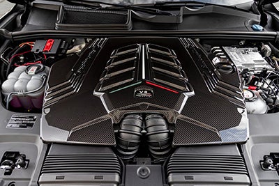 Lamborghini Carbon Fiber Engine Bay